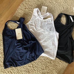 White Fabletics Workout Tank